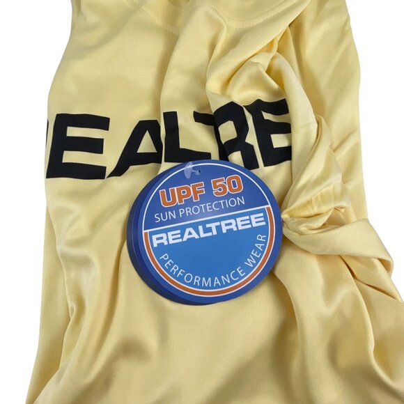 Realtree NWT Performance UPF 50 Short Sleeve T-Shirt Yellow M Workout Casual - Picture 5 of 7